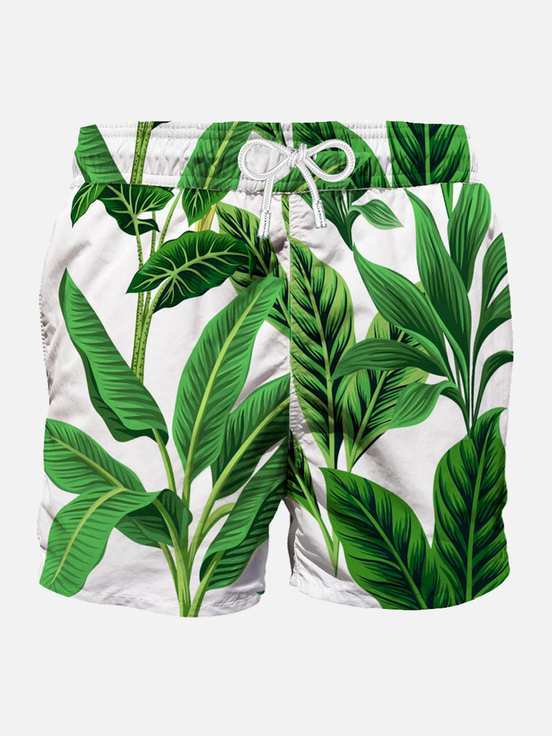 Costume da bagno di media lunghezza con stampa tropicale