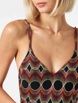 Einteiliger Damen-Badeanzug mit Muster