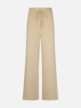 Knitted beige palazzo pants