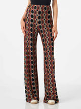 Ethnic knitted palazzo pants