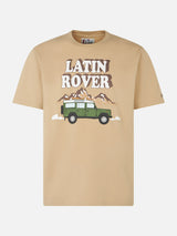 Man heavy cotton t-shirt with Latin Rover print