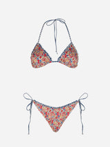 Woman triangle bikini with Liberty print | Made with Liberty fabric