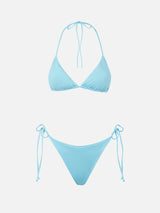 Bikini donna triangolo azzurro
