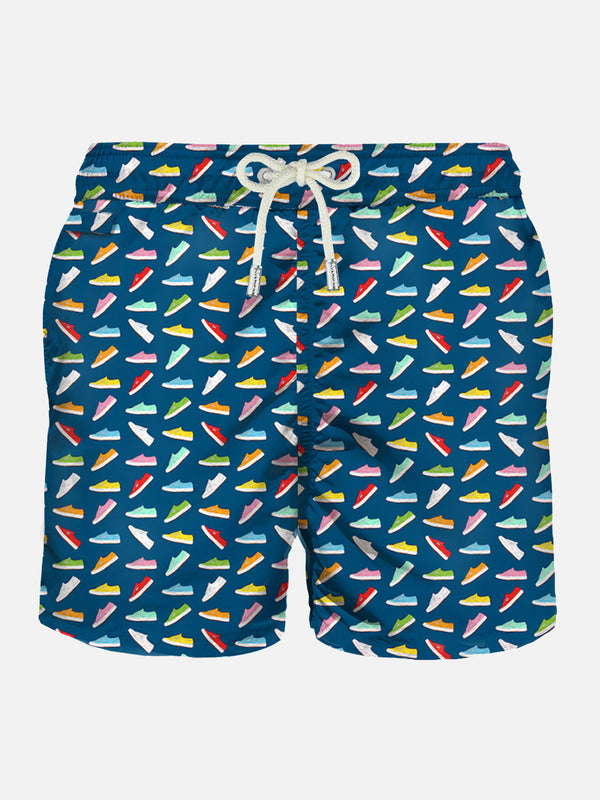 Light fabric man swim shorts Superga print | SUPERGA® SPECIAL EDITION