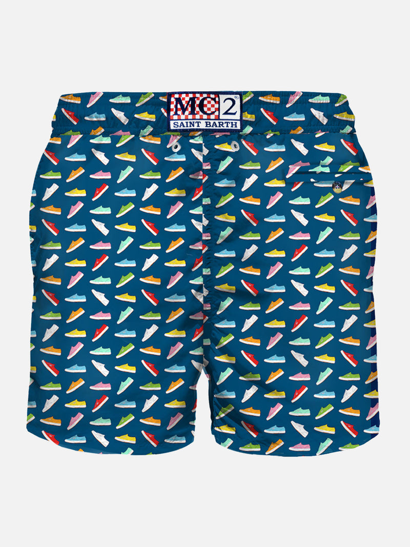 Light fabric man swim shorts Superga print | SUPERGA® SPECIAL EDITION