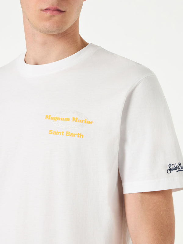 T-shirt da uomo in cotone con stampa Magnum Marine Saint Barth