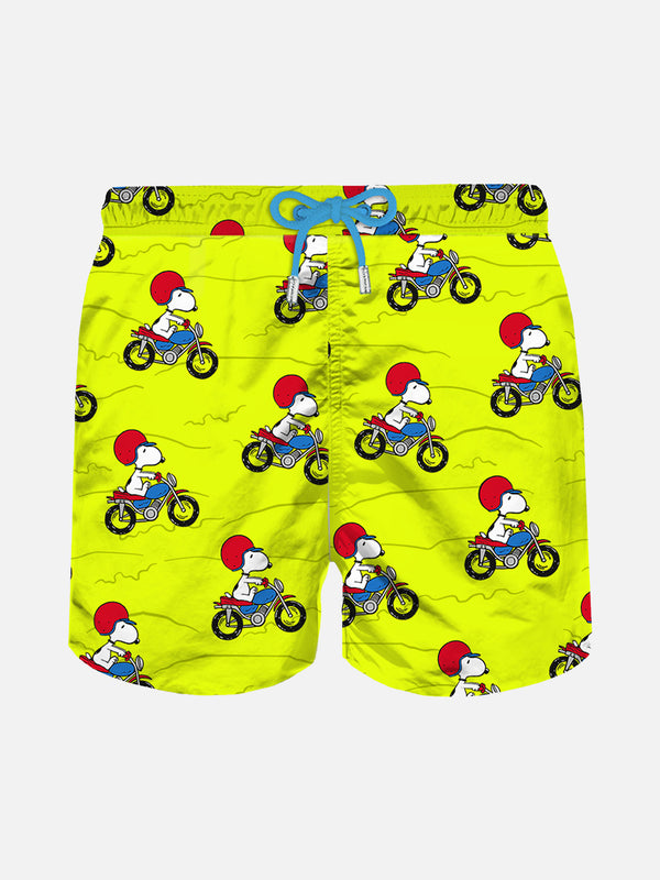 Man light fabric swim shorts with Snoopy print | PEANUTS® SPECIAL EDITION