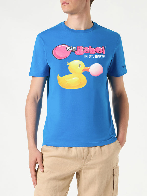 Herren-T-Shirt aus Baumwolle mit Enten- und Big-Babol-Aufdruck | GROSSE BABOL® SONDEREDITION