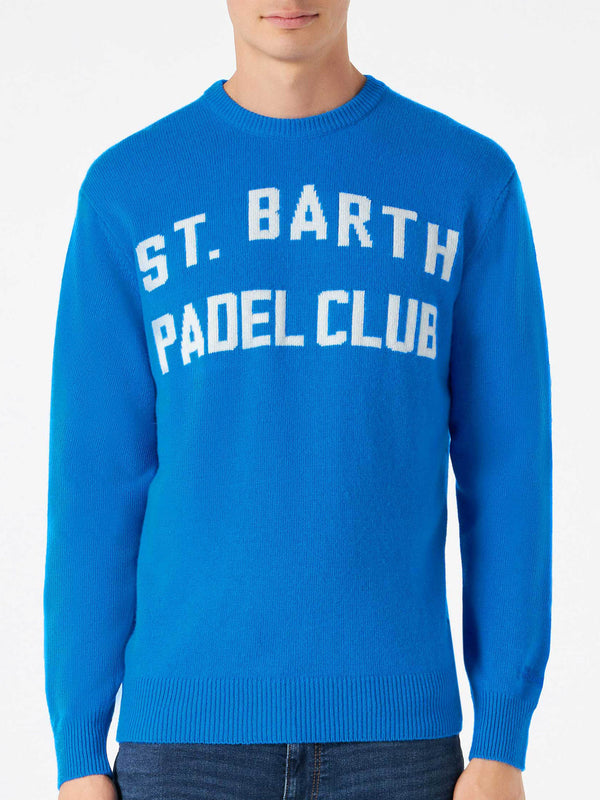 Maglia da uomo con scritta St. Barth Padel Club