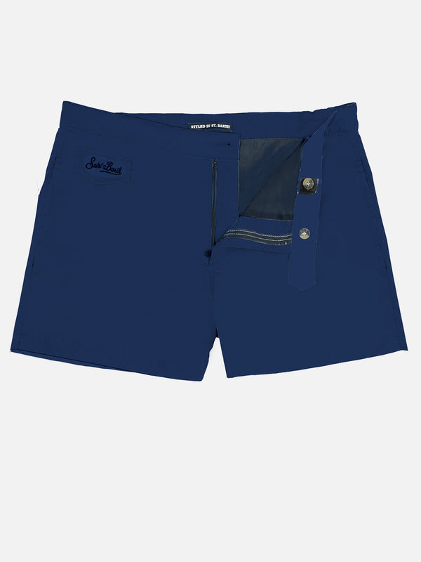 Blue man swim shorts