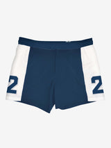 Man swimshorts with bands and patch
