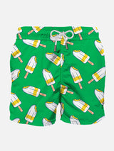 Man classic swim shorts with Lemonissimo print | Algida® Special Edition