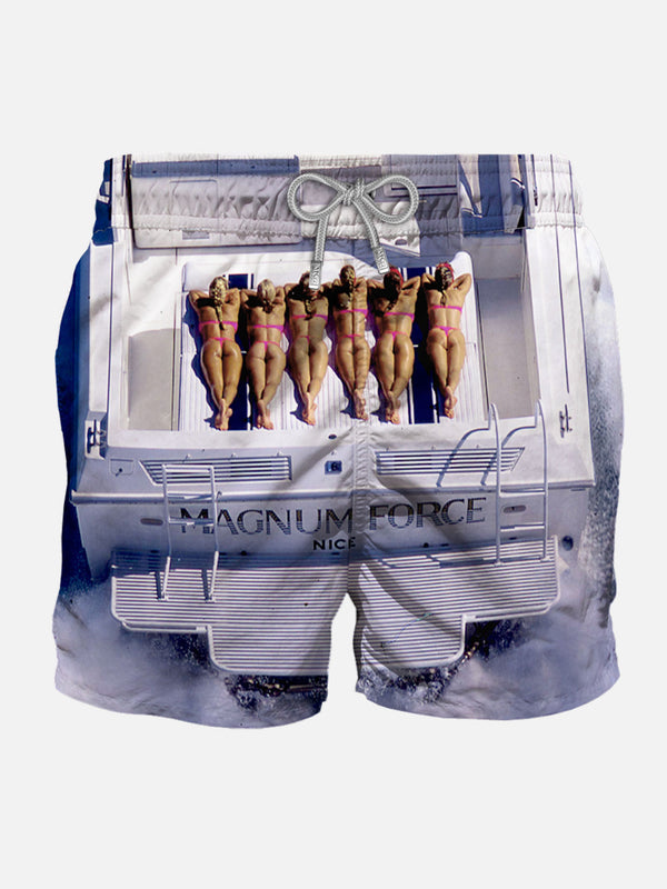Man photographic print swim shorts | MAGNUM MARINE SPECIAL EDITION