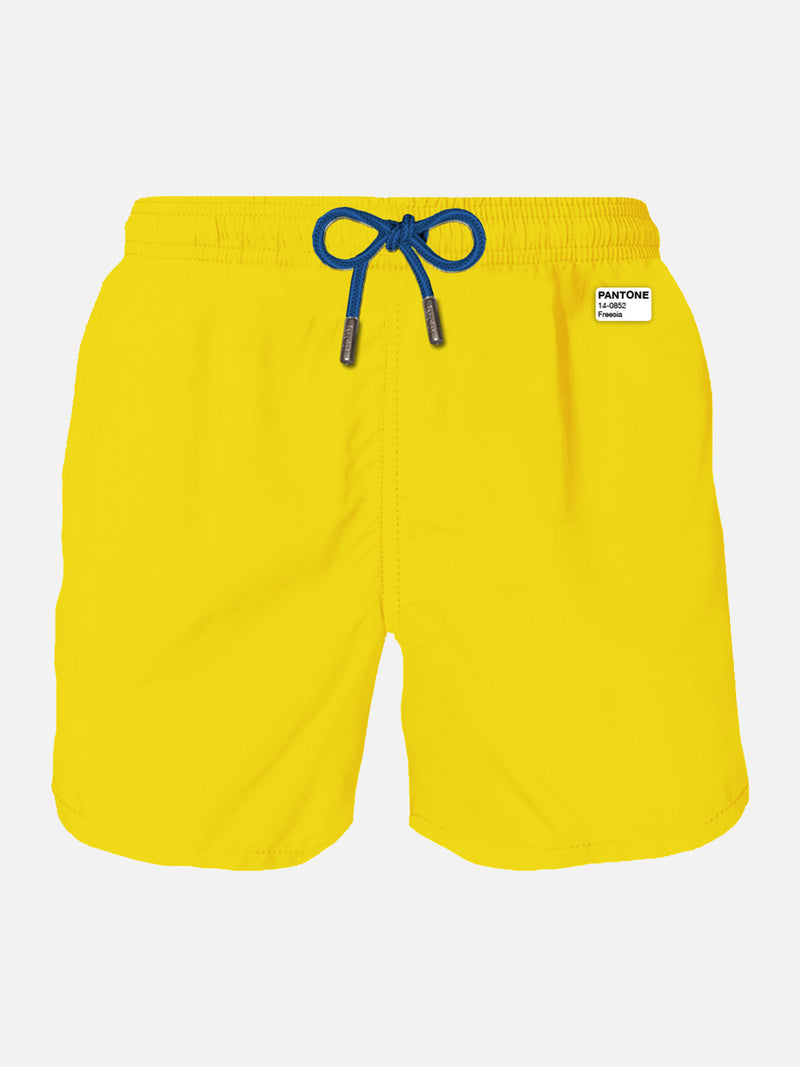 Man yellow swim shorts | PANTONE™ SPECIAL EDITION – MC2 Saint Barth