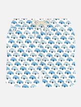 Man light fabric swim shorts with Fiat 500 car print | FIAT© 500 Special Edition