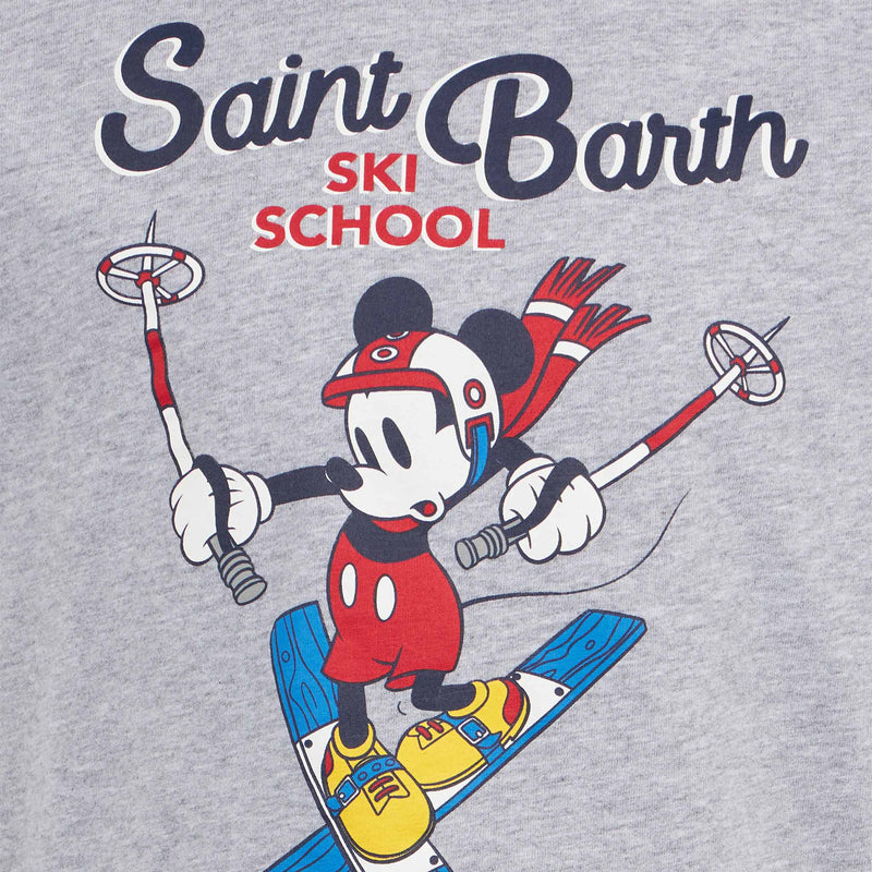 T-shirt da bambino in cotone pesante con stampa Ski School Topolino | ©EDIZIONE SPECIALE DISNEY