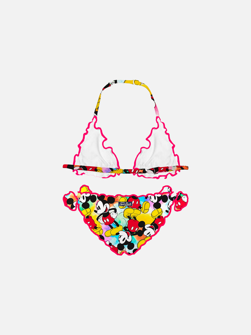 Girl triangle bikini with Mickey Mouse print | ©DISNEY SPECIAL EDITION