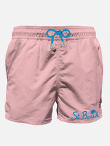 Pink man swim shorts with pocket