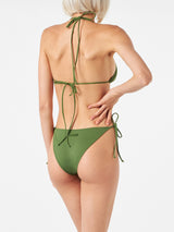 Damen-Triangel-Bikini in Militärgrün