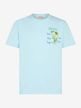 T-shirt da uomo in cotone con ricamo Mojito