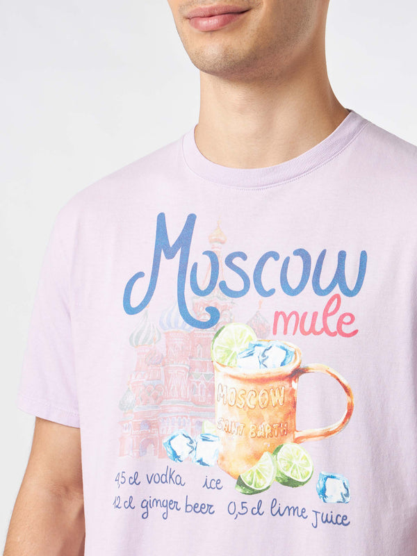 T-shirt da uomo in cotone con stampa Moscow Mule