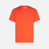 Herren-T-Shirt aus orangefarbener Baumwolle