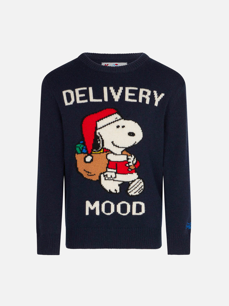 Boy crewneck sweater with Christmas Snoopy print | PEANUTS™ SPECIAL EDITION