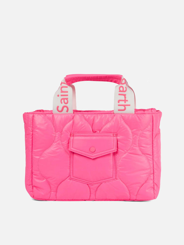 Puffer fluo pink handbag