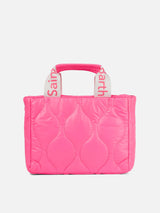 Puffer fluo pink handbag