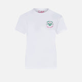 Woman cotton t-shirt with St. Barth Padel Club embroidery