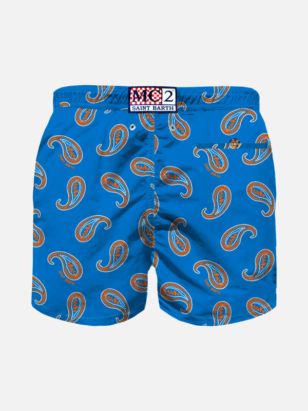 Bluette paisley print boy swim shorts