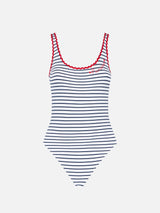 One piece swimsuit with Panarea embroidery