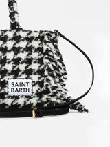 Colette blanket handbag with pied de poule print