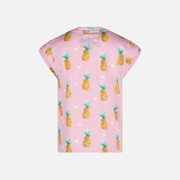 Girll t-shirt with pineapple print