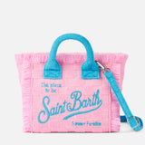 Mini Vanity pink terry embossed handbag