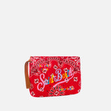 Parisienne canvas pouch bag with bandanna print