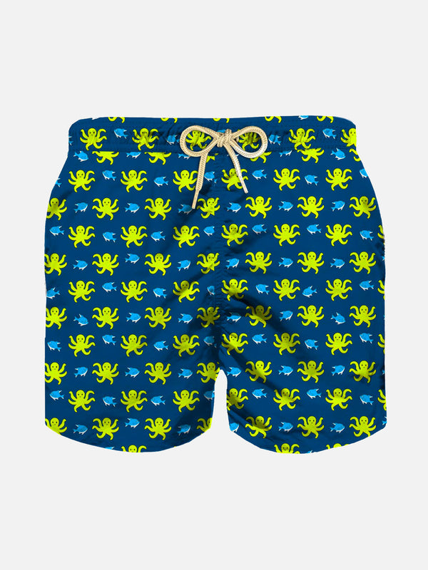 Boy swim shorts with jellyfish print