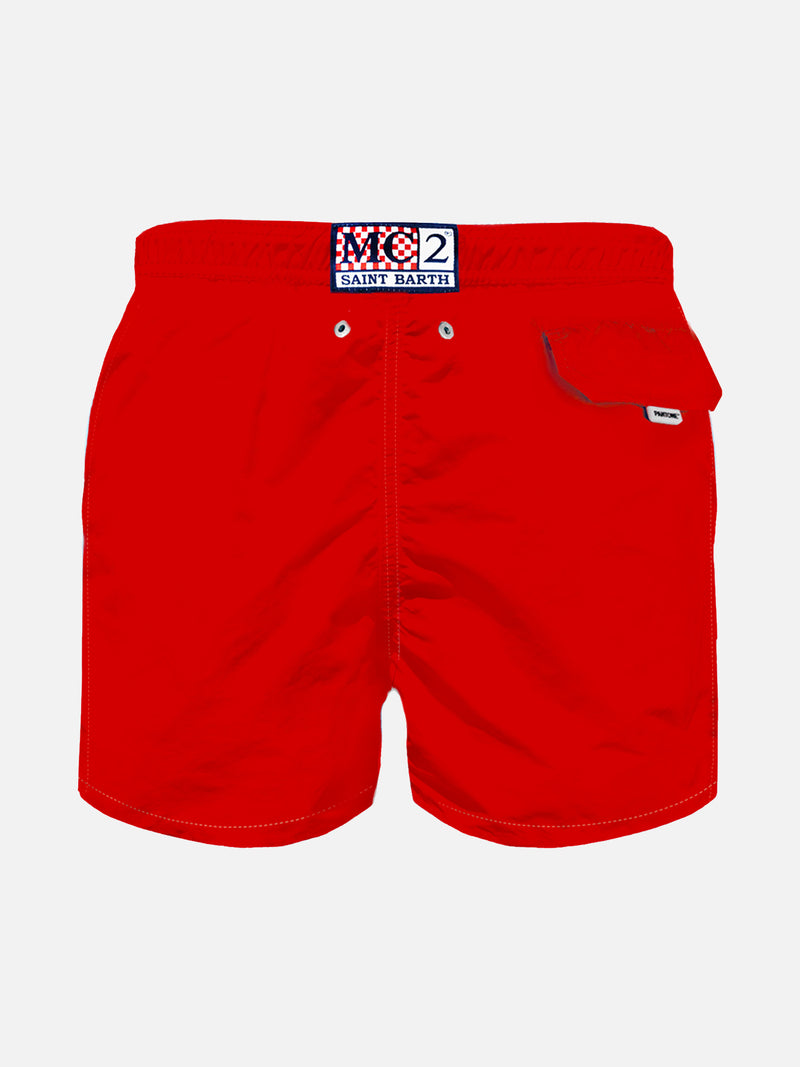 Boy red swim shorts | PANTONE™ SPECIAL EDITION