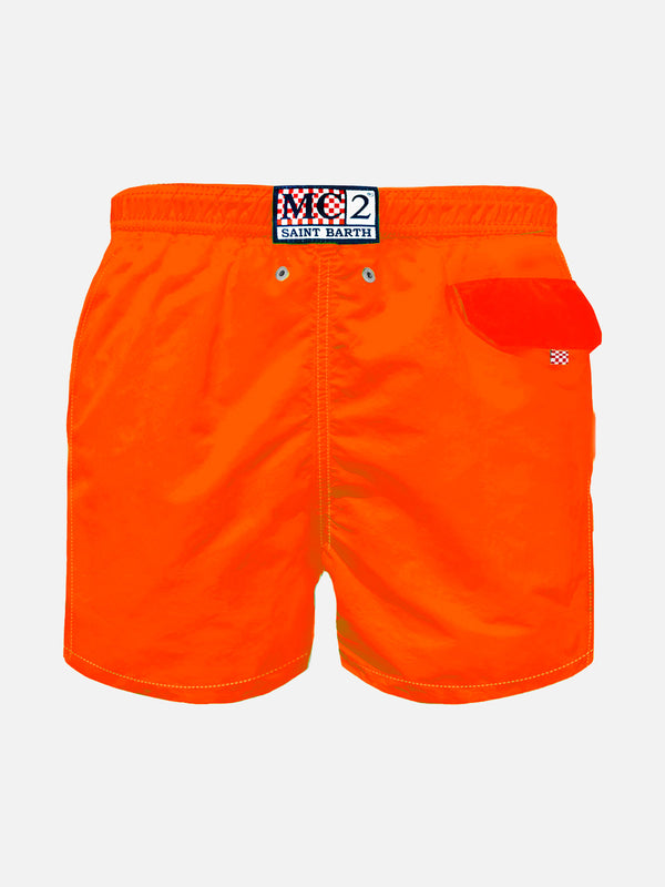 Boys swim shorts with pirate embroidery