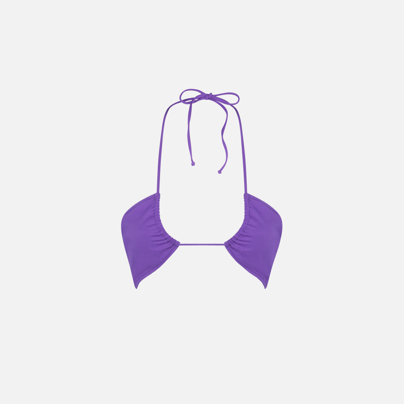 Woman violet bandeau top