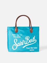 Foldable bag in technic fabric with Saint Barth print