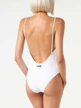 Ribbed one piece swimsuit