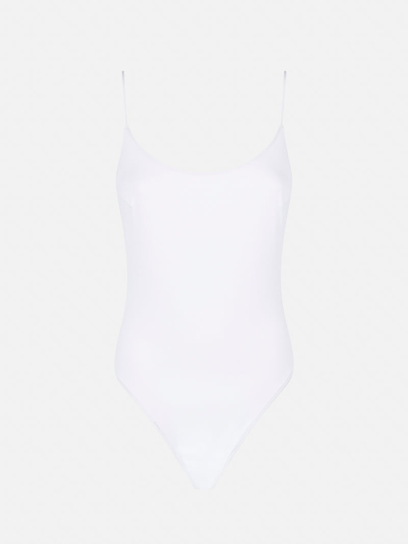 Ribbed one piece swimsuit