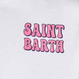 T-shirt da bambino in cotone con stampa St. Barth Island