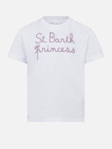 Saint Barth  princess embroided girl's  t-shirt
