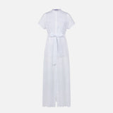 Woman white sangallo dress