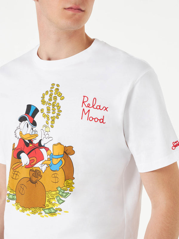 Man cotton t-shirt with with Uncle Scrooge print | ®DISNEY SPECIAL EDITION