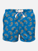 Man swim shorts with paisley print