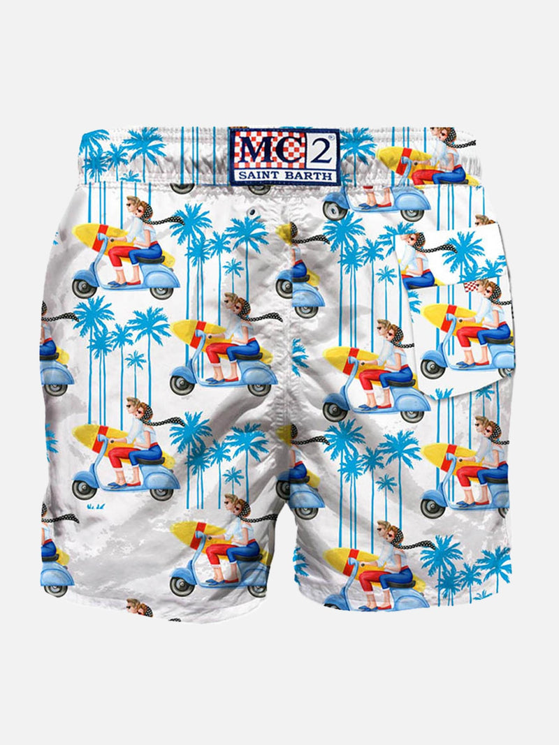 Oh Vespa®! mid-length swim shorts - Vespa® Special Edition