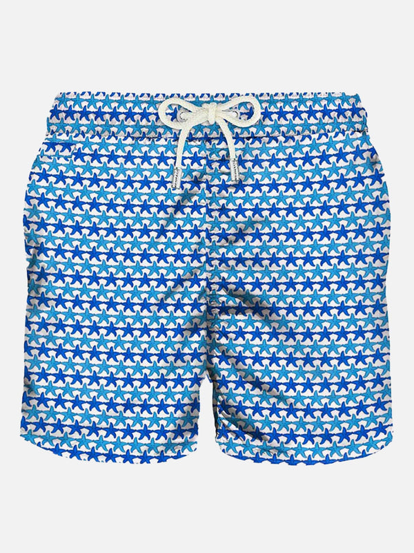 Man swim shorts with starfishes print